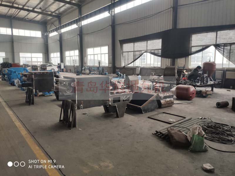 移動式路面拋丸機加工區(qū)